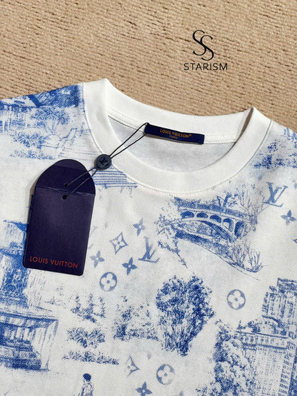 Printed Cotton Pique T-Shirt