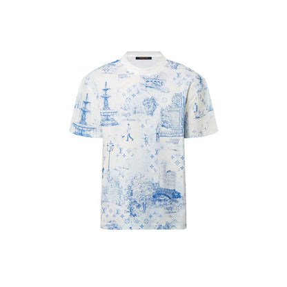 Printed Cotton Pique T-Shirt