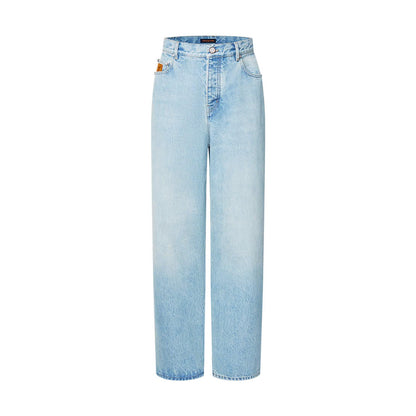 Wide Leg Fit Denim Pants