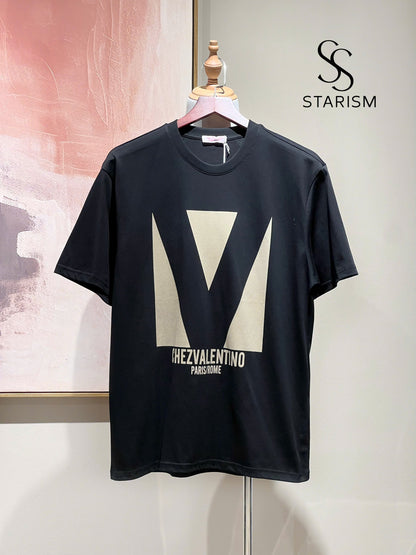 COTTON T-SHIRT WITH CHEZ VALENTINO PRINT