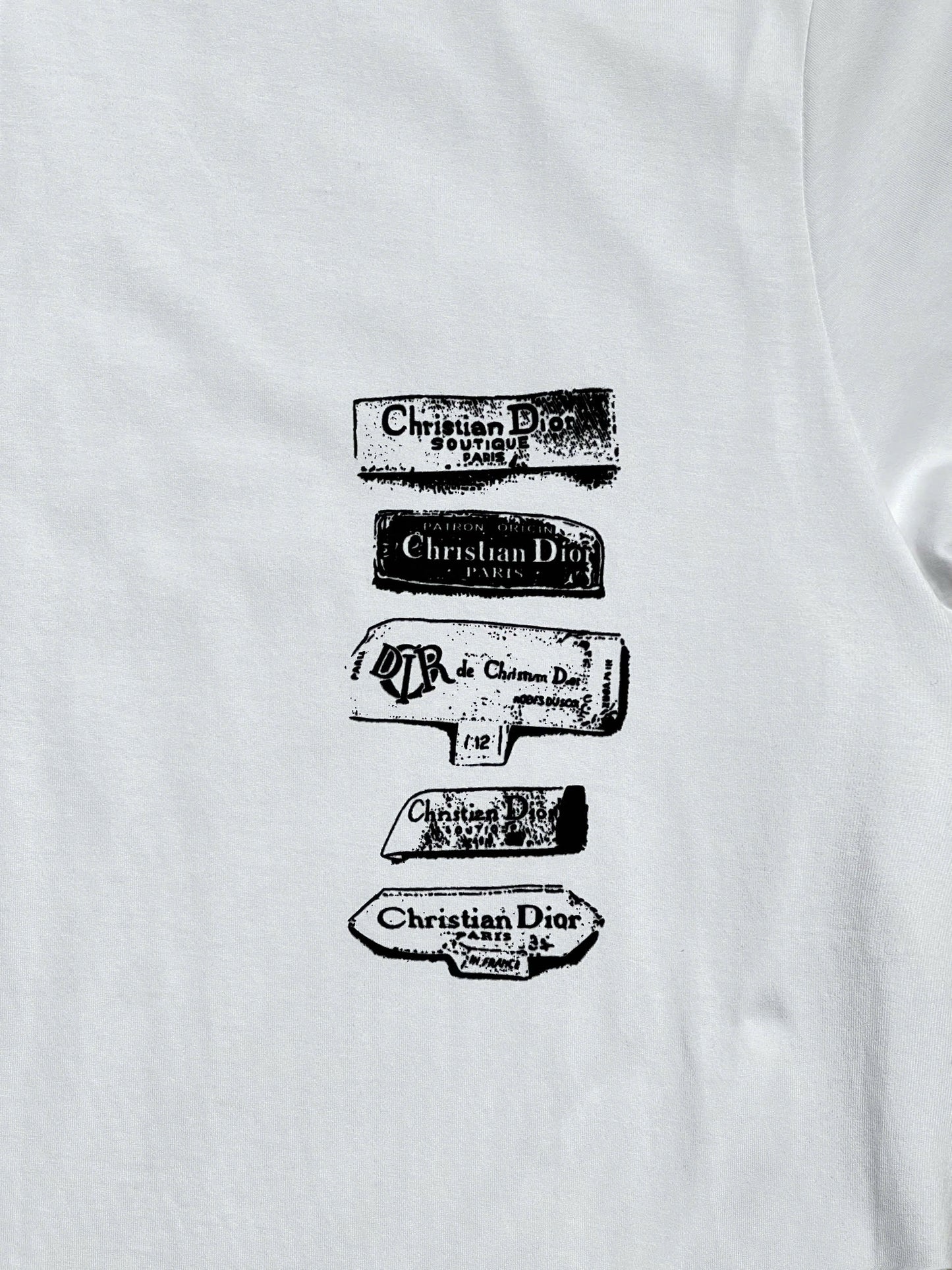 Dior Archives Labels T-Shirt, Relaxed Fit