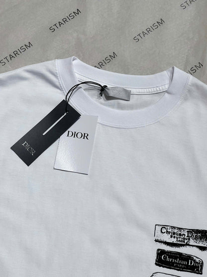 Dior Archives Labels T-Shirt, Relaxed Fit