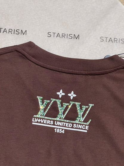 Washed Embellished Cotton T-Shirt
