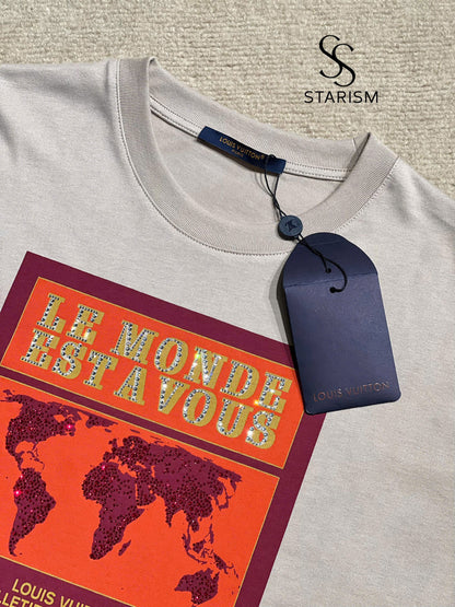 Embellished Graphic Cotton T-Shirt