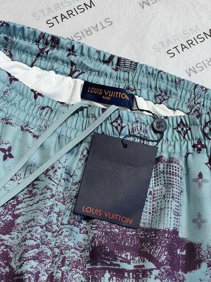 Printed Silk Shorts